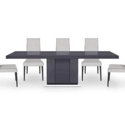 Discount 🌟 A13 Mondiana Extension Dining Table 🎁 -Table Gleam Sales A13 MN616 GY 008