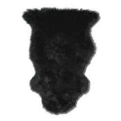 Cheap 🌟 A17 Sheepskin Throw - Black 🛒