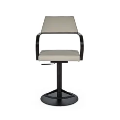 Best deal ✨ C07 Tovi Adjustable Counter and Bar Stool 🔔 -Table Gleam Sales C07 16C344GHB BK GY 01