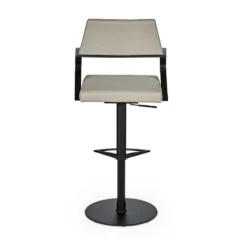 Best deal ✨ C07 Tovi Adjustable Counter and Bar Stool 🔔 -Table Gleam Sales C07 16C344GHB BK GY 02