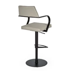 Best deal ✨ C07 Tovi Adjustable Counter and Bar Stool 🔔 -Table Gleam Sales C07 16C344GHB BK GY 06