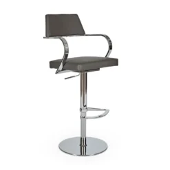 Best deal ✨ C07 Tovi Adjustable Counter and Bar Stool 🔔 -Table Gleam Sales C07 16C344GHB CH GY 02