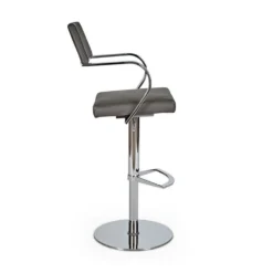 Best deal ✨ C07 Tovi Adjustable Counter and Bar Stool 🔔 -Table Gleam Sales C07 16C344GHB CH GY 03