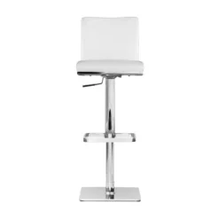 Buy 🛒 C07 Alma Adjustable Counter and Bar Stool 🌟 -Table Gleam Sales C07 18C457ADJ CH WH 01