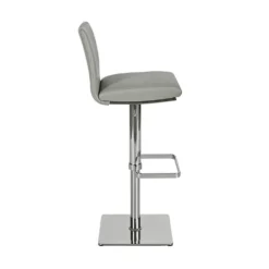 Buy 🛒 C07 Alma Adjustable Counter and Bar Stool 🌟 -Table Gleam Sales C07 19C475ADJ CH GY 03