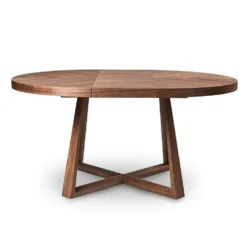 Flash Sale ⭐ E07 Oliver Round Extension Dining Table ❤️ -Table Gleam Sales E07 MD 1002 W 804ee12f f31d 4cc1 808f 551d7cf7296b
