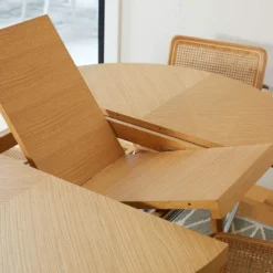 Flash Sale ⭐ E07 Oliver Round Extension Dining Table ❤️ -Table Gleam Sales E07 Oliver Table V2 WEB efb1631c fe44 4d86 85b9 e82c5ba21c7b