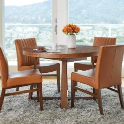 Flash Sale ⭐ E07 Oliver Round Extension Dining Table ❤️ -Table Gleam Sales E07 Oliver Table WEB