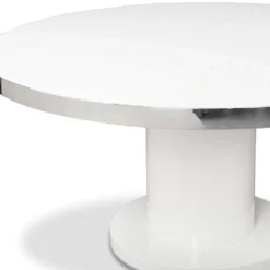 New 🎁 H05 Svante 60" Round Dining Table ✨ -Table Gleam Sales H05 N131T5 DT WH 1