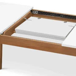 New 🥰 I35 Eptri Rectangular Extension Dining Table ⭐ -Table Gleam Sales I35 EPT REC DT N WH 1