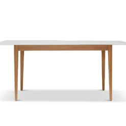 New 🥰 I35 Eptri Rectangular Extension Dining Table ⭐ -Table Gleam Sales I35 EPT REC DT N WH 4