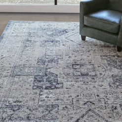 Best Pirce ✨ K01 Cosmopolitan Santee Rug - Indigo ✨ -Table Gleam Sales K01 9096050134 SANTEE 2