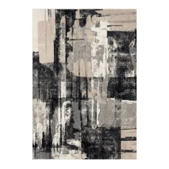 Discount 🧨 K01 Epiphany Brush Strokes Rug - Soot 🔥
