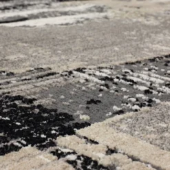 Discount 🧨 K01 Epiphany Brush Strokes Rug - Soot 🔥 -Table Gleam Sales K01 BrushStrokes Soot 03