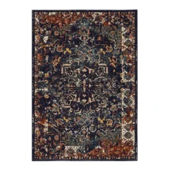 New 👏 K01 Soiree Damascus Rug - Indigo ❤️