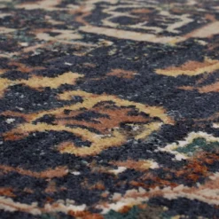 New 👏 K01 Soiree Damascus Rug - Indigo ❤️ -Table Gleam Sales K01 Damascus Indigo 04