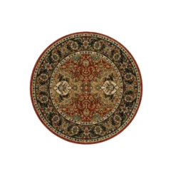 Hot Sale 😀 K01 Spice Market Dhahar Round Rug - Garnet ✨