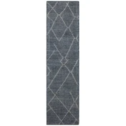 Discount ✔️ K01 Tangier Spartel Rug Runner - Blue Steel 👍