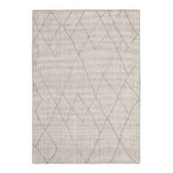 Flash Sale 😍 K01 Tangier Tribal Diamond Rug - Silver ✔️