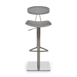 Deals ❤️ M18 Lena Fabric Adjustable Counter and Bar Stool ✨ -Table Gleam Sales M18 16LENA BAR LTGY 02