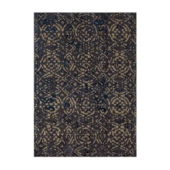 Top 10 🔔 K01 Cosmopolitan Block Print Rug - Ink ✔️