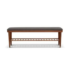 Brand new ⭐ S13 Holfred Bench With Shelf 🎁 - Timber Brown