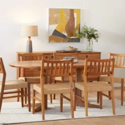 Hot Sale 👍 S29 Evon Round Extension Dining Table 🔔 -Table Gleam Sales WS29 Anisa Dining V2